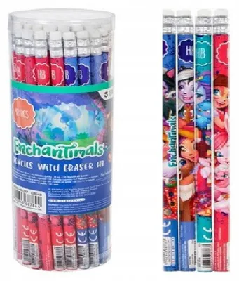 Produktbild von Starpak Enchantimals Bleistifte 48 Stück mit Radiergummi