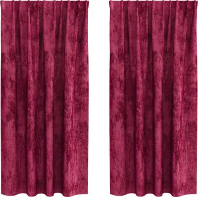 Zdjęcie produktu dla vidaXL Zasłony z weluru, 2 szt., kolor: bordo, wymiary: 175 x 140 cm, materiał: welur
