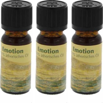 Produktbild von 3 x Ätherisches Duftöl 10ml Große Auswahl 100% essentiell - Auswahl: Emotion