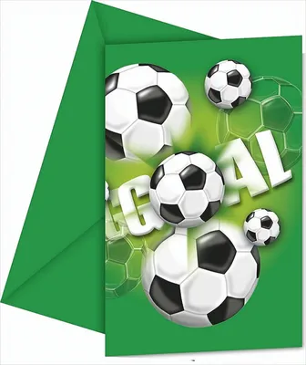 Produktbild von Fußball PARTY (NEW) Einladungskarten mit Umschlag