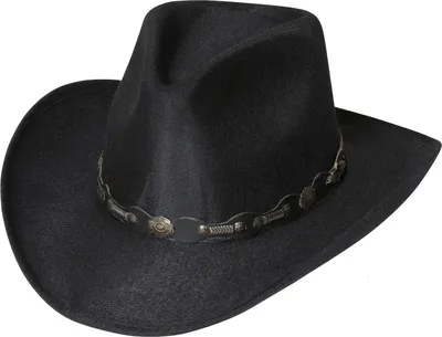 Produktbild von Westernhut Cowboy Biker Wollhut »ATLANTA« Schwarz
