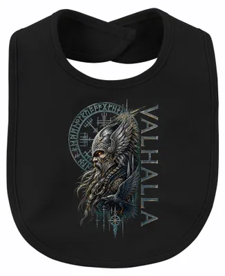 Zdjęcie produktu dla Valhalla, Wikingowie, Odin, wojownik, kruk, Vegvisir, nordycki, Thor, Asgard, dla niemowląt, czarny, uniwersalny rozmiar