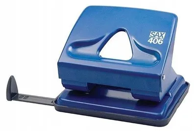 Produktbild von SAX Locher 406/406-04, für bis zu 30 Blatt, blau