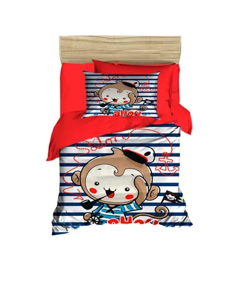 Productafbeelding van L'Essentiel Linge de Maison, PH192, Babybeddengoedset, Rood, 100 x 150 cm