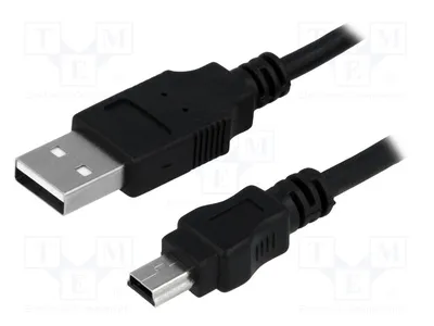 Produktbild von 1x Kabel USB 2.0 USB A-Stecker,Mini-USB-B-Stecker vernickelt CU0014 USB-Kabel und