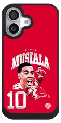 Produktbild von NIVOCASE Handyhülle für Apple iPhone 17  Hülle NIVOpure Case Schwarz FC Bayern München FCB Jamal Musiala