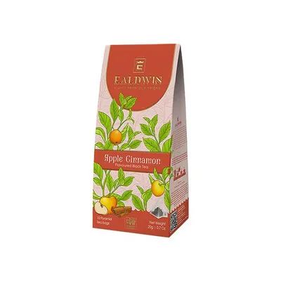 Produktbild von EALDWIN Apfel-Zimt 20g (10 Pyramiden, schwarzer Tee)