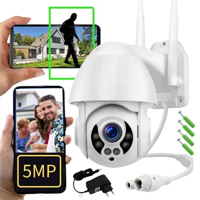 Obrázek produktu pro Kamera IP Venkovní WiFi 5MPx s Mikrofonem Noční Záběr