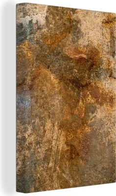 Produktbild von OneMillionCanvasses® - Leinwandbilder - 90x140 cm, Rost - Gold - Braun, Wandbilder Kunstdruck Wanddekoration - Foto auf Leinwand - Gemälde auf Holzrahmen - Wandschmucke - Schlafzimmer