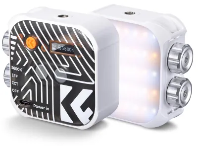 Produktbild von K&F CONCEPT Pocket-LED-Videoleuchte, magnetisches LED-Fuelllicht, Videokonferenzbeleuchtung, CRI96+ 2500K-9900K, dimmbar, 15 Lichteffekte fuer Vlog-Selfie-Live-Streaming-Fotografie