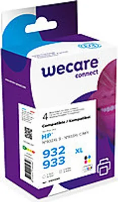 Produktbild von Wecare WEC1546, Schwarz, Cyan, Magenta, Gelb, Officejet 6100 / 6600 / 6700 / 6700Premium / 7110 / 7610