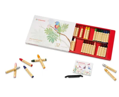 Produktbild von Wachsstifte-Sortiment 32 Farben
