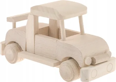 Produktbild von Holzspielzeug Auto "Käfer" – Bastelauto zum Bemalen für Kinder, Poland