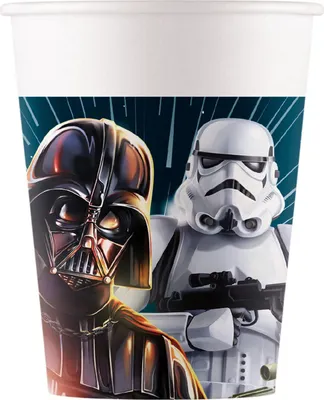Image de Procos - Gobelet en papierStar Wars Galaxy (200 ml), 8 pièces, multicolore, 93880