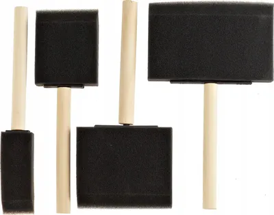 Produktbild von Malerpinsel Set 100 Mm 25- FEINZ Hochwertige Gummiköpfe Für Präzise Arbeiten 4 Stück