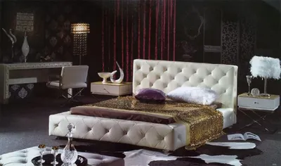 Immagine prodotto di Elegantes Designer Bett Betten Lederbett Chesterfield Polsterbett Ehebett