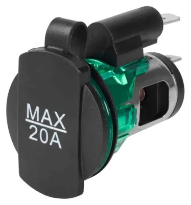 Produktbild von EURO-Steckdose, 12/24V, 20A max.