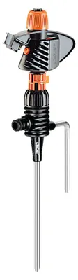 Produktbild von Claber 8707, Impuls-Wassersprenger, 397 m², 4 bar, Schwarz, Orange