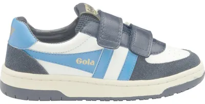 Image de Baskets pour enfants Gola Hawk, modèle à scratch, couleur blanche, taille UK 32