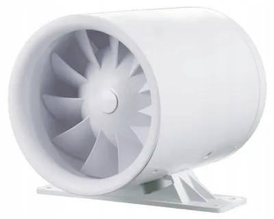 Image de Ventilateur de conduit - Diamètre du conduit : 125 mm - Silencieux - À deux vitesses - Pour systèmes de ventilation