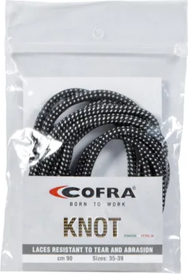 Produktbild von Cofra Schnürsenkel Schwarz/Grau 90 cm