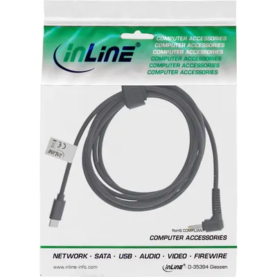 Zdjęcie produktu dla Kabel do ładowania InLine® USB-C do notebooka BenQ/ASUS (okrągły/mały), 2 m