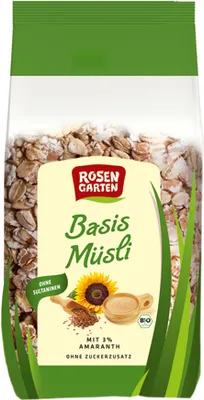 Produktbild von Rosengarten - Basis-Müsli mit Amaranth - 2000g
