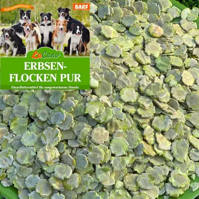 Produktbild von 20 kg LuCano Erbsenflocken pur | Gemüseflocken auch für Hunde