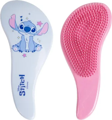 Imagen del producto de Cepillo para el cabello que desenreda, marca Stitch, color lila, 100% ABS
