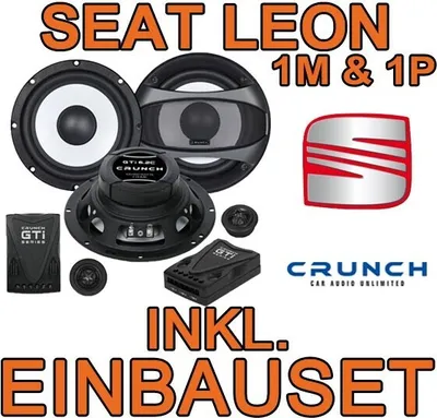 Produktbild von Crunch GTi6.2C Blackmaxx 16,5cm 2-Wege-System für Seat Leon 1M & 1P - justSOUND