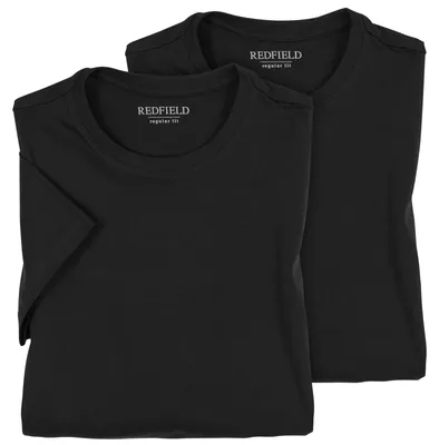 Produktbild von Redfield Doppelpack T-Shirts Übergröße schwarz Dave