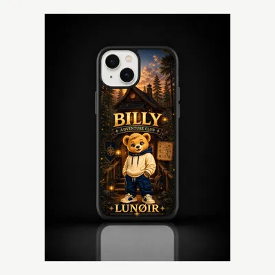 Imagen del producto de Funda para iPhone 14, carcasa protectora con diseño de Billy – LUNØIR ©