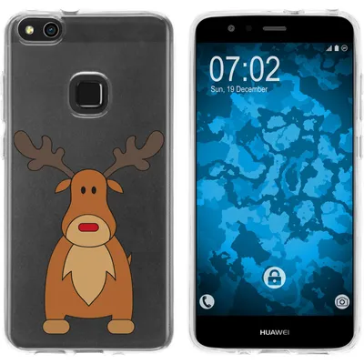 Produktbild von PhoneNatic Case kompatibel mit Huawei P10 Lite Silikon-Hülle X Mas Weihnachten Rentier M3