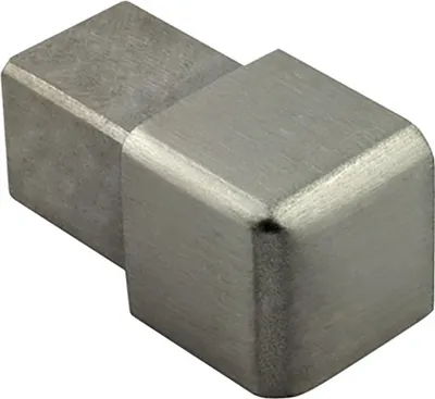 Produktbild von Quadrat Ausseneck Edelstahl V2A 10mm gebürstet