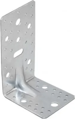 Produktbild von 10x Schwerlast-Winkelverbinder mit Sicke 172 x 105 x 90 mm verzinkt