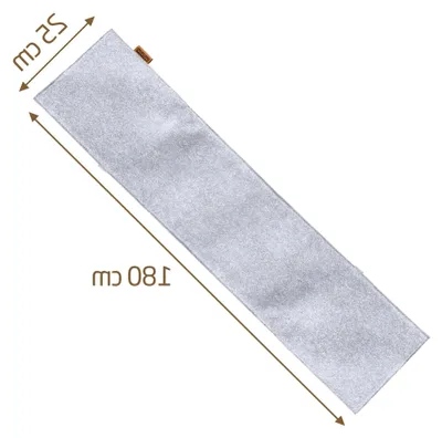 Produktbild von Filzauflage für Bierbänke - 25x180cm - Bequeme Sitzauflage - Hellgrau