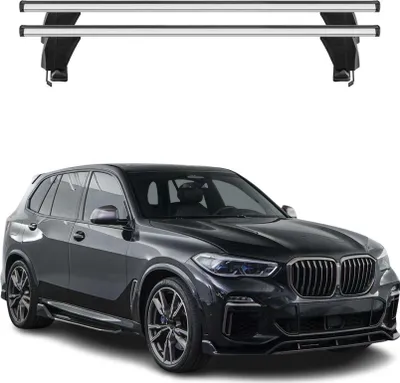 Produktbild von Menabo Dachträger Grundtäger für BMW X5 G05 2019-2025 50kg Aluminium Silber 2tlg