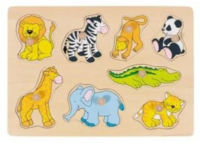 Produktbild von Steckpuzzle Zootiere
