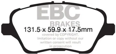Image de EBC Brakes Plaquettes de frein AVANT DP22149
