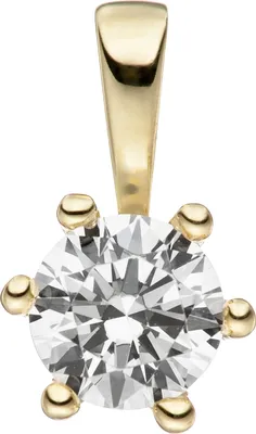 Produktbild von JOBO Anhänger 333 Gold Gelbgold 1 Zirkonia Goldanhänger