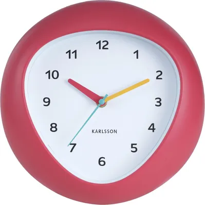 Produktbild von Karlsson - Wanduhr Funky Vibes - Scharlachrot - 4.4x25.5x25.5cm