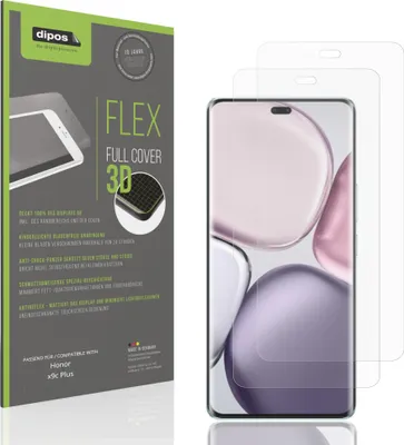 Produktbild von 2x Full Cover Schutzfolie matt für Honor x9c Plus Panzerfolie Anti-Shock