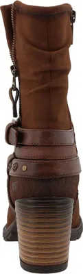 Produktbild von Mustang Damen Stiefelette mit Schnallen und Ziernieten 15M0182002, Größe:39 EU, Farbe:Braun
