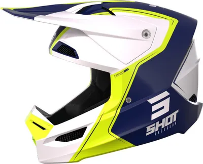 Image de Casque SHOT FURIOUS REFLEX MX bleu-blanc XS