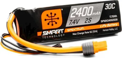 Zdjęcie produktu dla Bateria Spektrum Lipo 7.4V 2400mAh 2S Smart 30C Złącze IC3