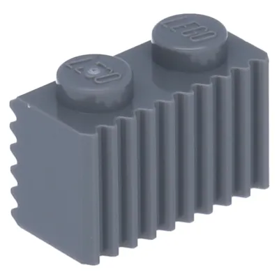 Zdjęcie produktu dla 50x klocek LEGO 1x2 z rowkami, kolor ciemnoszary