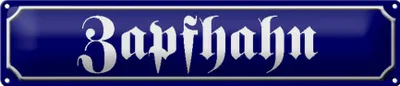Produktbild von Blechschild Zapfhahn, 46 x10 cm, Blechschilder Spruch Gäste Theke Bier