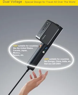 Produktbild von G7-Kleidung Dampfer tragbar 2-in-1 Eisenheizzeit 0,7 kg, 1200 W Leichtes Mini-Dampf nach Hause