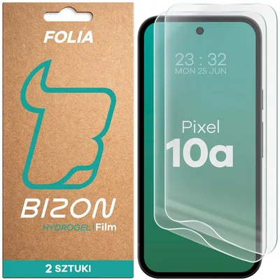 Produktbild von 2x Hydrogel Folie für den Bildschirm für Google Pixel 10a, Bizon Film Hydrogel Front Duo