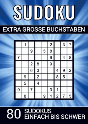 Produktbild von Sudoku extra grosse Buchstaben - 80 Sudokus einfach bis schwer